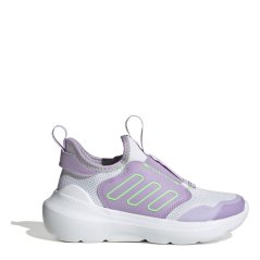 adidas Kids' Tensaur Comfort Low-Top Trainers White/Lime/Plum