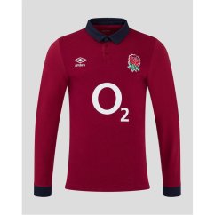Umbro England Rugby Alternate Classic Long Sleeve Shirt 2024 Womens Red