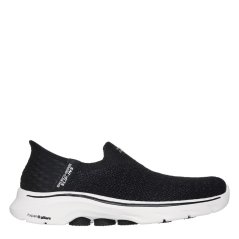 Skechers Womens Slip On Trainers Black/White