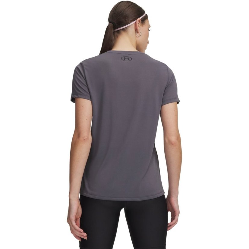 Under Armour Tech™ V-Neck Short Sleeve Womens Carbon Heather
