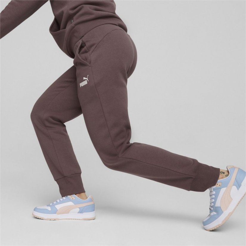 Puma Essentials Logo Slim Trousers Women's Dusty Plum