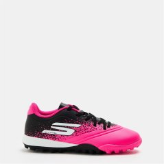 Skechers Razor Junior Astro Turf Football Boots Pink/Black