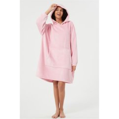 Linea Plain Snuggle Hoodie Pink