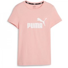 Puma ESS Logo Tee Jn41 Peach Smoothie