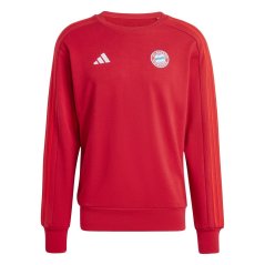 adidas FC Bayern Munich DNA Sweatshirt 2024 2025 Adults Red