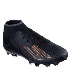 Skechers SKX.2 Academy Adults High Firm Ground Football Boots Black/Orange