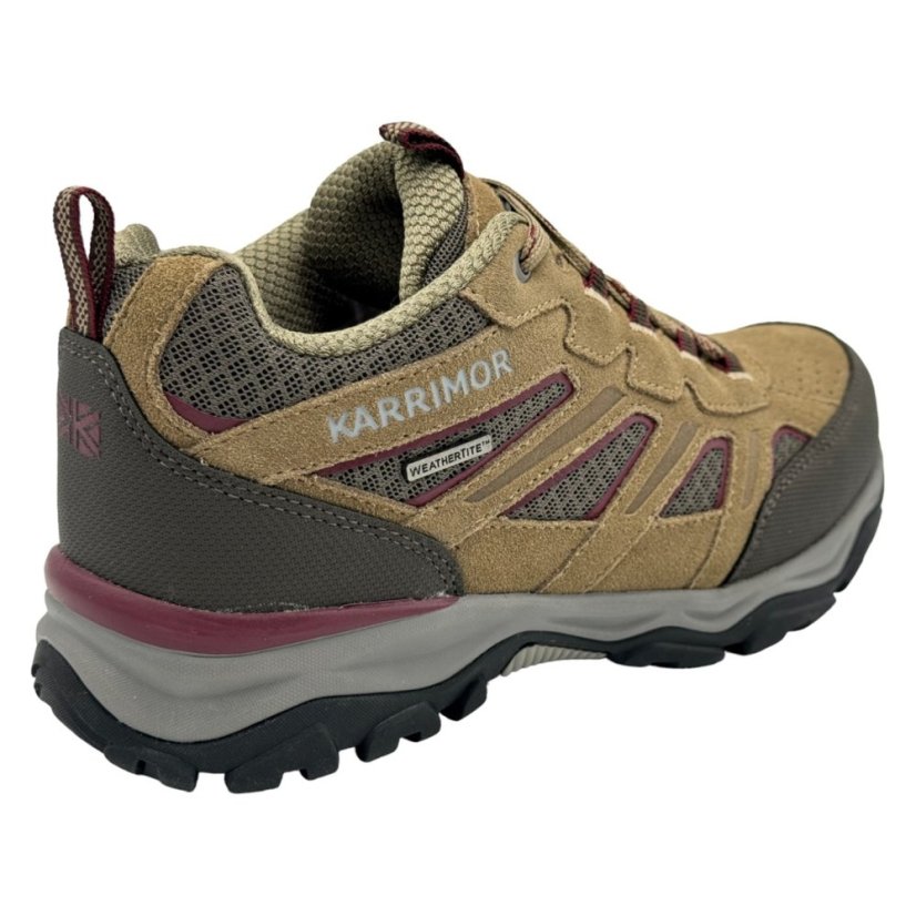 Karrimor Mount Low Ladies Waterproof Walking Shoes Brown
