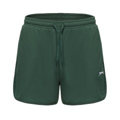 Slazenger Fleece Interlock Shorts Womens Forest Green
