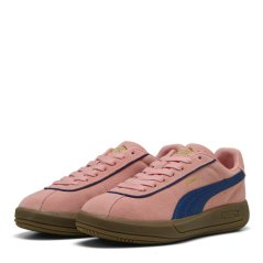Puma Women's Club Klassika Low-Top Trainers Peach/Blue/Gum
