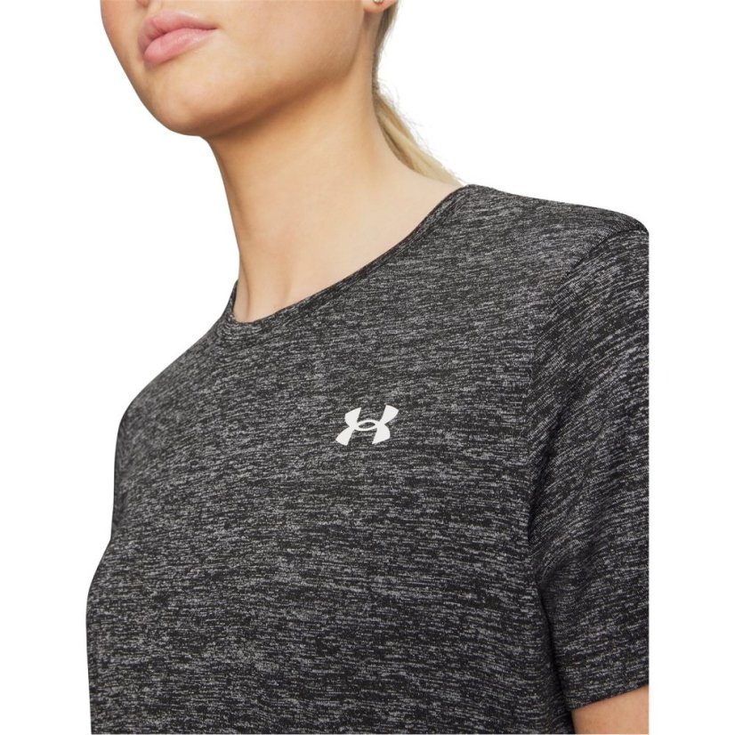 Under Armour Tech Twist Short Sleeve Womens Black Twist