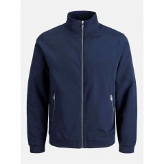 Jack and Jones Rush Harrington Bomber Jacket Mens Navy Blazer