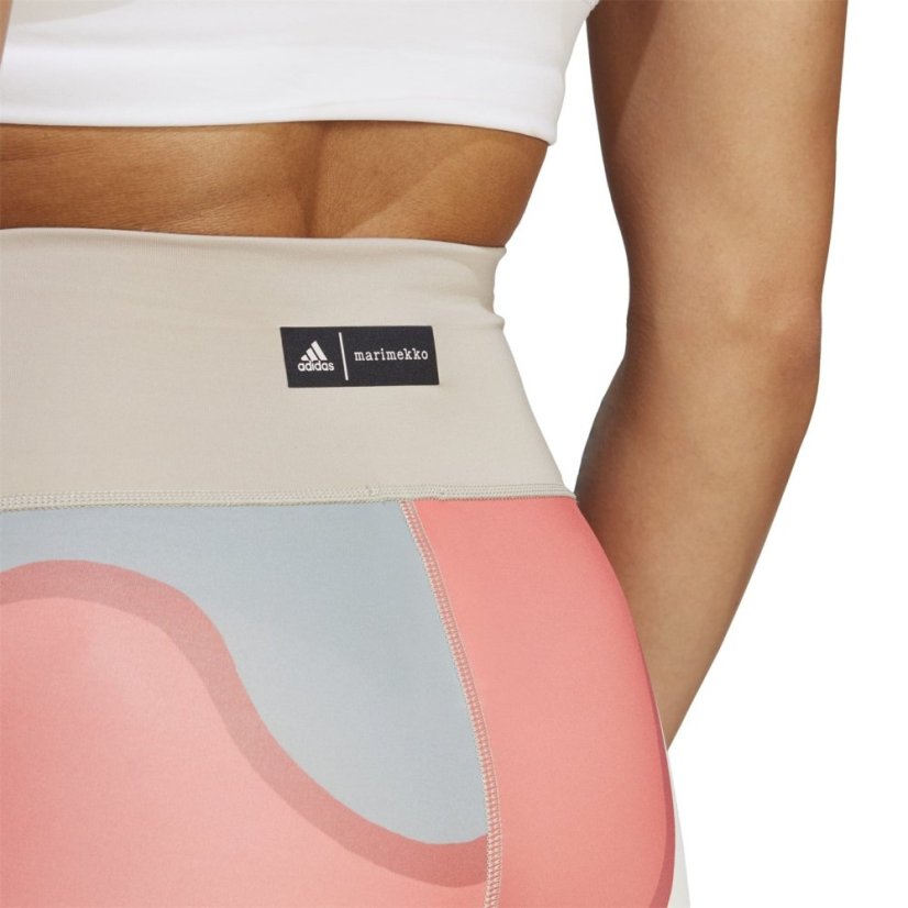 adidas X Marimekko Optime Bike Shorts Womens Iceblu/Clowhi