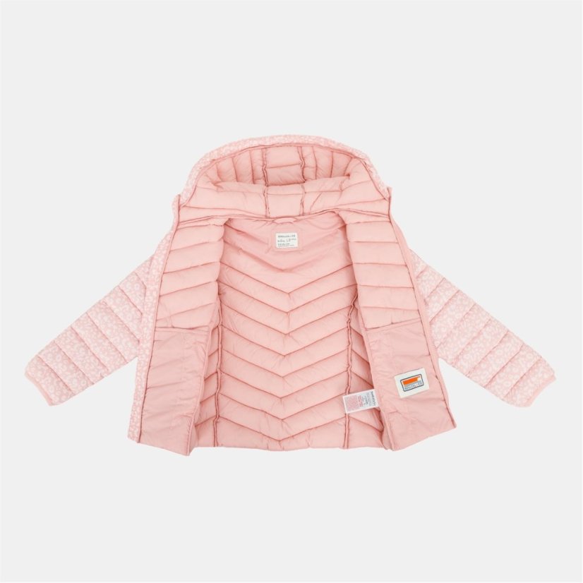 SoulCal Kids' Micro Bubble Long Sleeve Short Puffer Jacket Animal Mono