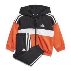 adidas Tiberio 3-Stripes Colorblock Fleece Track Suit Infants Black/Red