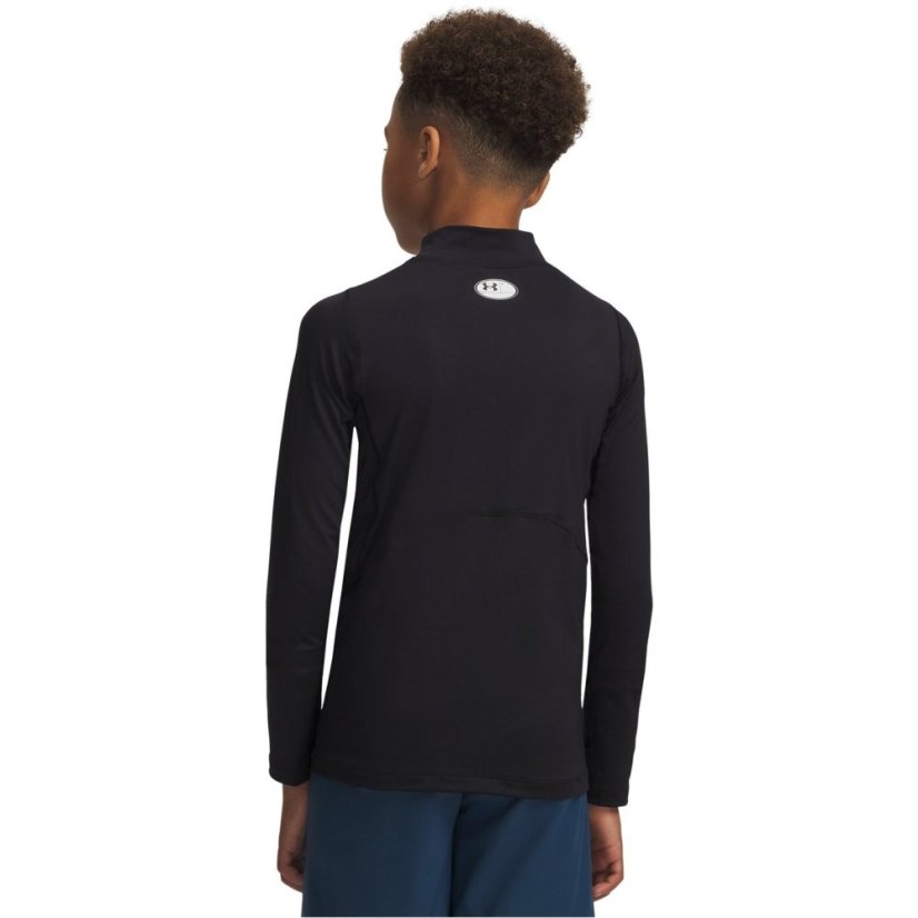 Under Armour HeatGear® Mock Long Sleeve Boys Black