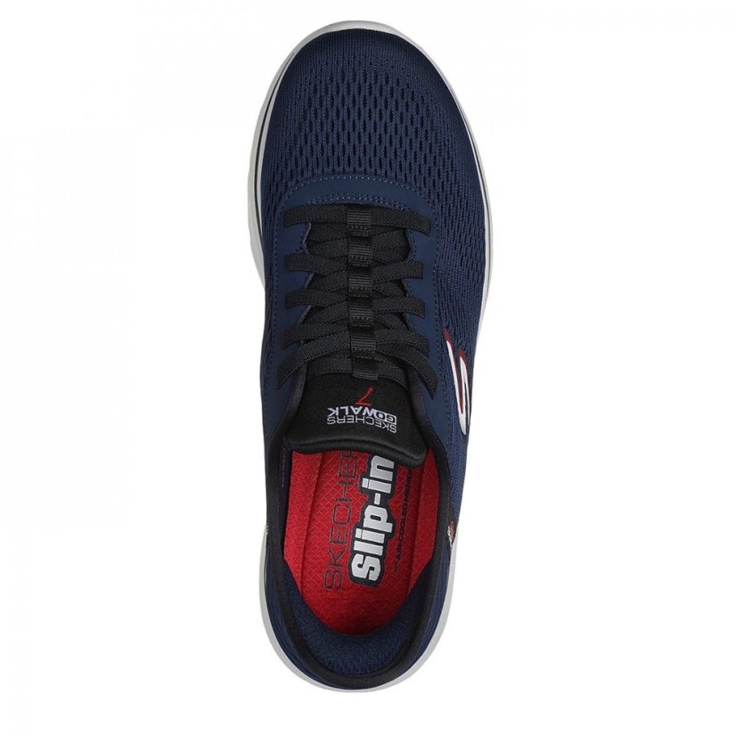 Skechers Go Walk 7 - Free Hand 2 Runners Mens Navy/Red