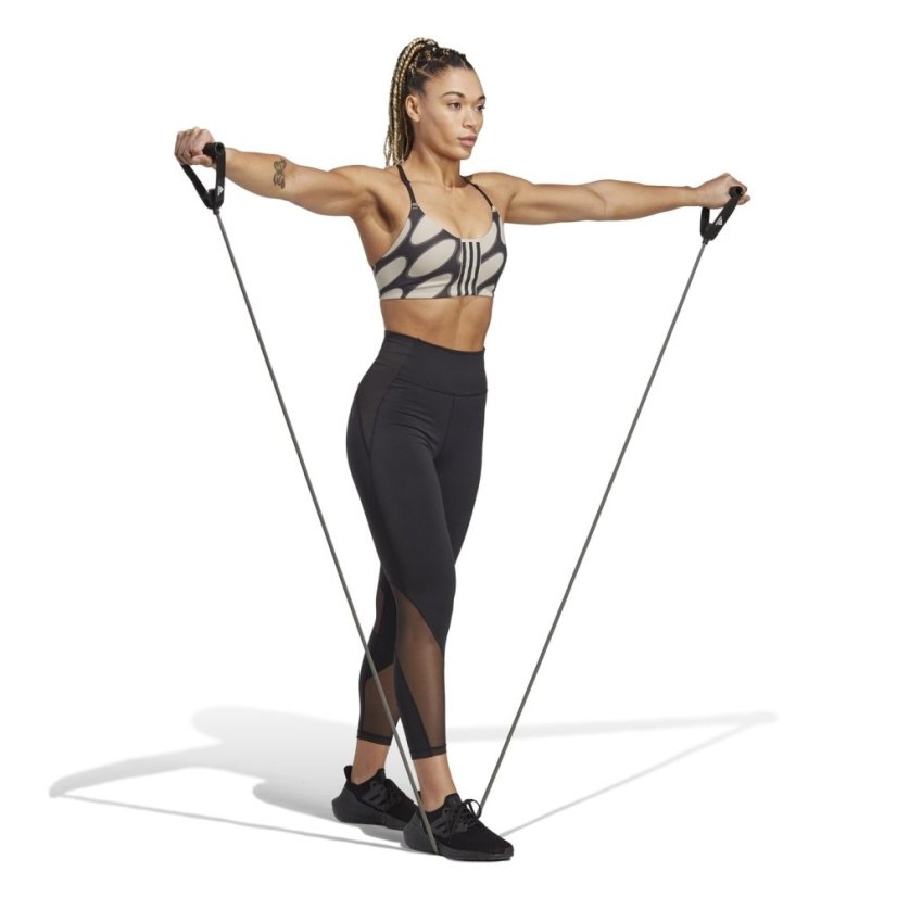 adidas adidas X Marimekko Aeroimpact Training Light-Support Bra Womens Black/Lbrown