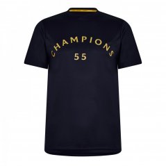 Castore Rangers Champions 55 T-Shirt Mens Navy