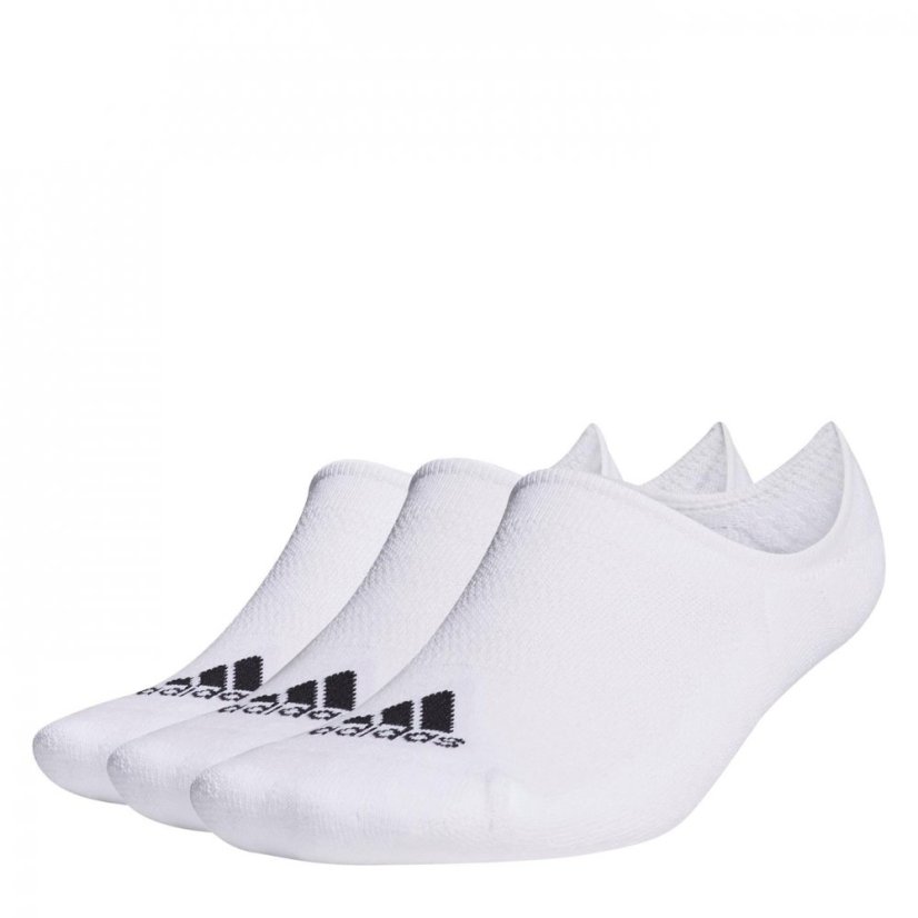adidas Mens Low Socks 3 Pack White