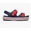Crocs Unisex Kids' Band Sandal Clogs Navy/Vrsity Red