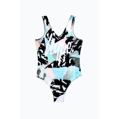 Hype Kids' Abstract One Piece Swimsuit Multi