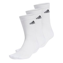 adidas Junior Crew Socks 3 Pack White