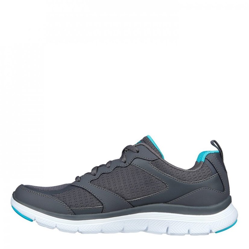 Skechers Flex Appeal 4 Active Flow Trainers Womens Grey/Aqua