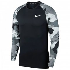Nike Pro Camo Long Sleeve T Shirt velikost M