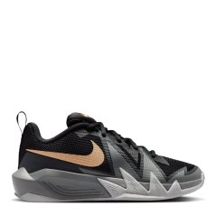 Nike Kids' Basketball Trainers Black/Mtlc Gold