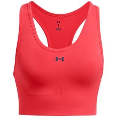 Under Armour Women's Vanish Seamless Medium Impact Sports Bra Red