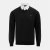 Giorgio Mock V Neck Knitted Sweater Men Black