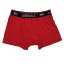 Lonsdale 2 Pack Trunk Mens Black/RedStrp