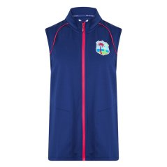 Castore Women's West Indies Cricket Lightweight Water-Repellent Sleeveless Gilet Navy