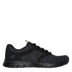 Skechers Women's Slip On Trainers Black/Black