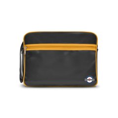 Lambretta Men's Retro Flight Bag Black/Mustard