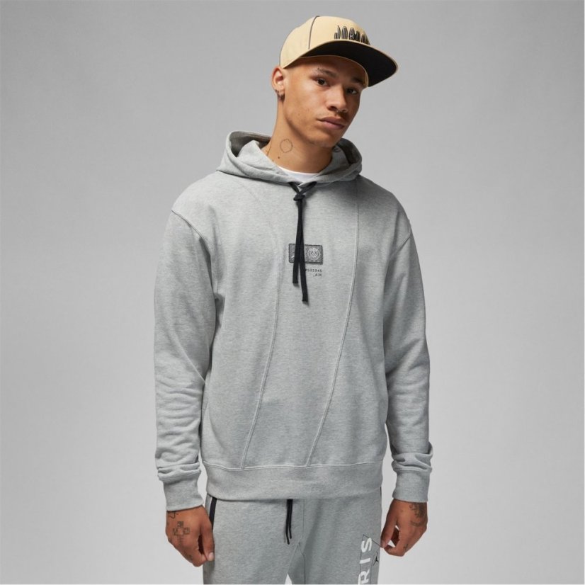 Air Jordan Saint-Germain Men's Pullover Hoodie Dk Grey/White