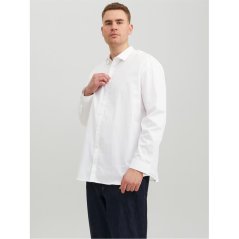 Jack and Jones Cardiff Shirt Mens Plus Size White