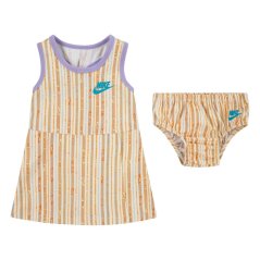 Nike Kids' Happy Camper AOP Long Maxi Dress Coconut Milk