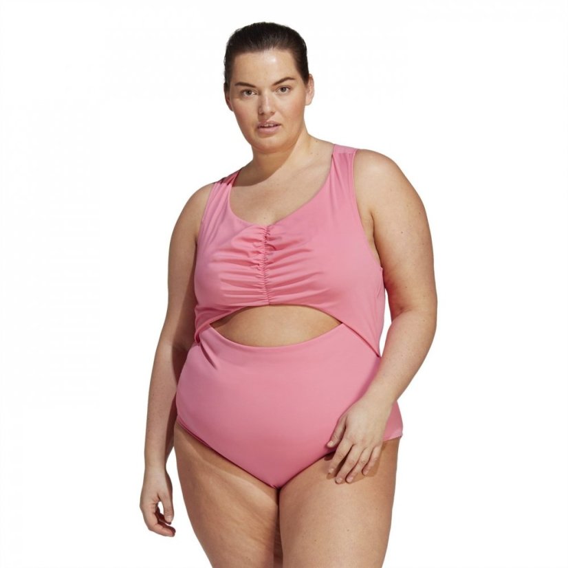 adidas Collective Power Plus Size Leotard Womens pink fusion