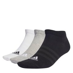 adidas Thin and Light Sportswear Low-Cut Socks 3 Pairs Grey/Wht/Blk