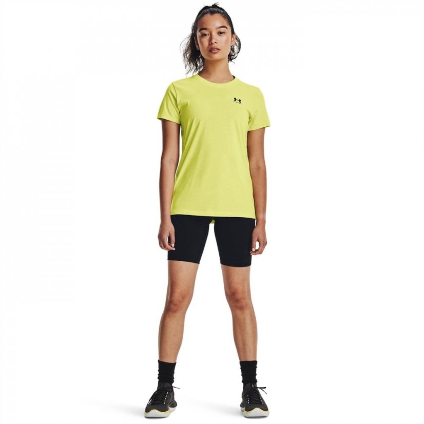 Under Armour Armour Ua W Sportstyle Lc Ss Gym Top Womens Yellow
