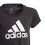 adidas Girls Essentials Linear T-Shirt Black