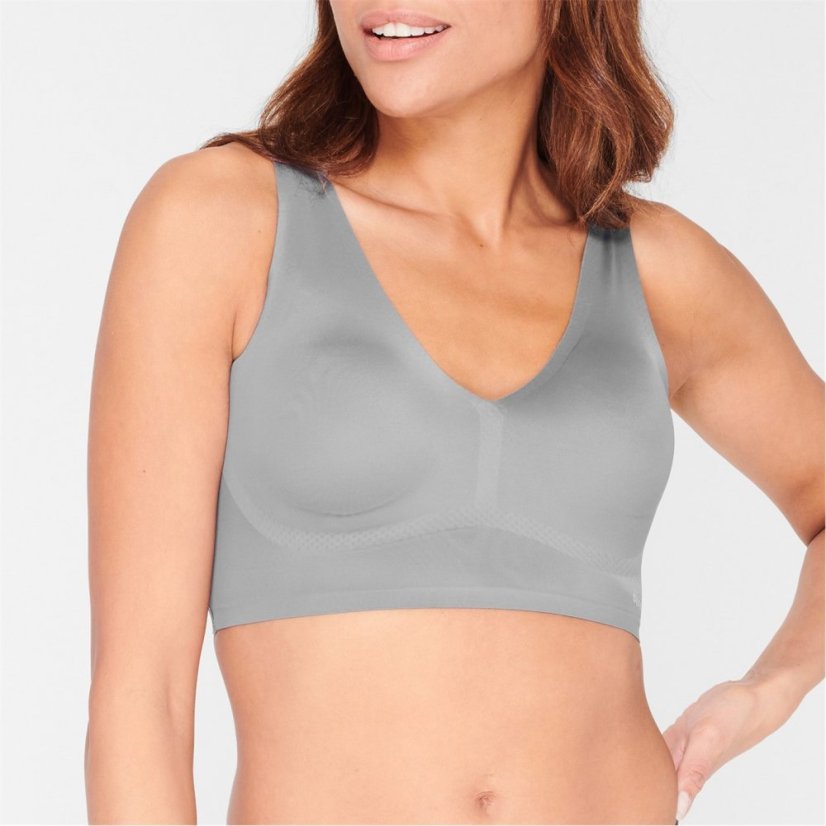 Reebok Amina Bonded Bralette Ladies Grey