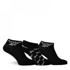 Reebok Classics Ankle Socks 3 Pairs Unisex Sock Adults Black