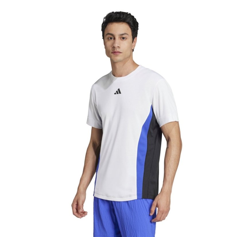 adidas Tennis Pro HEAT.RDY FreeLift T-Shirt Wht/Blk/Blu