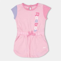 Reebok Kids' Colour Romper Playsuit Prism Pink