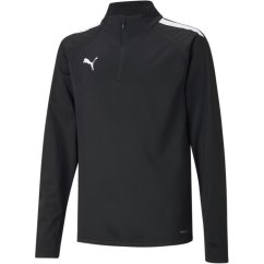 Puma Unisex Kids Teamliga 1/4 Zip Fleece Black