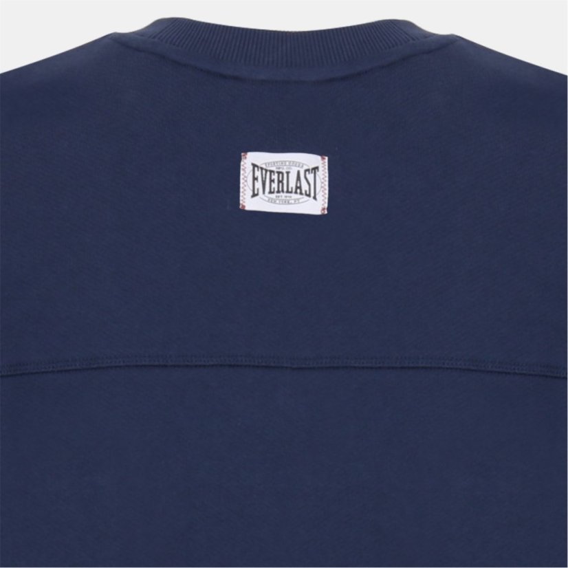 Everlast Men's Cotton Sleeveless Oversized Fit Crew Sweatshirt Navy