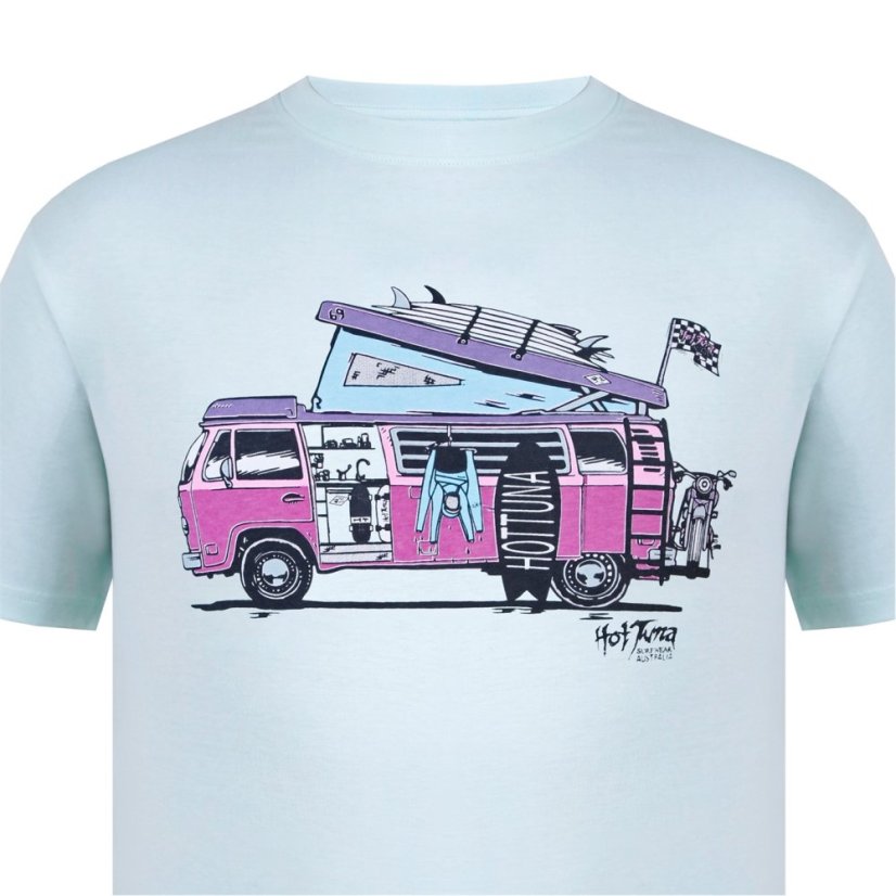 Hot Tuna Crew T Shirt Mens Aqua