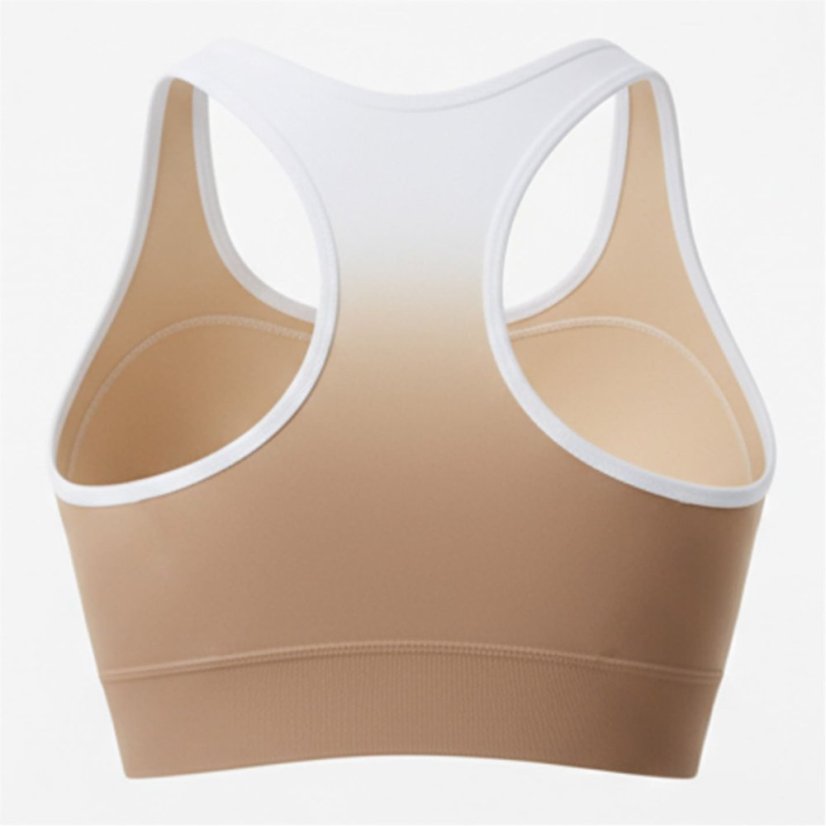 USA Pro Seamless Ombre Sports Bra Desert/White